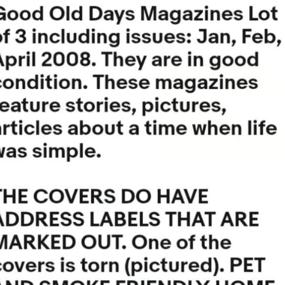 The Good Old Days Magazine Lot of 3: January, February, April 2008 - Picture 2 of 11